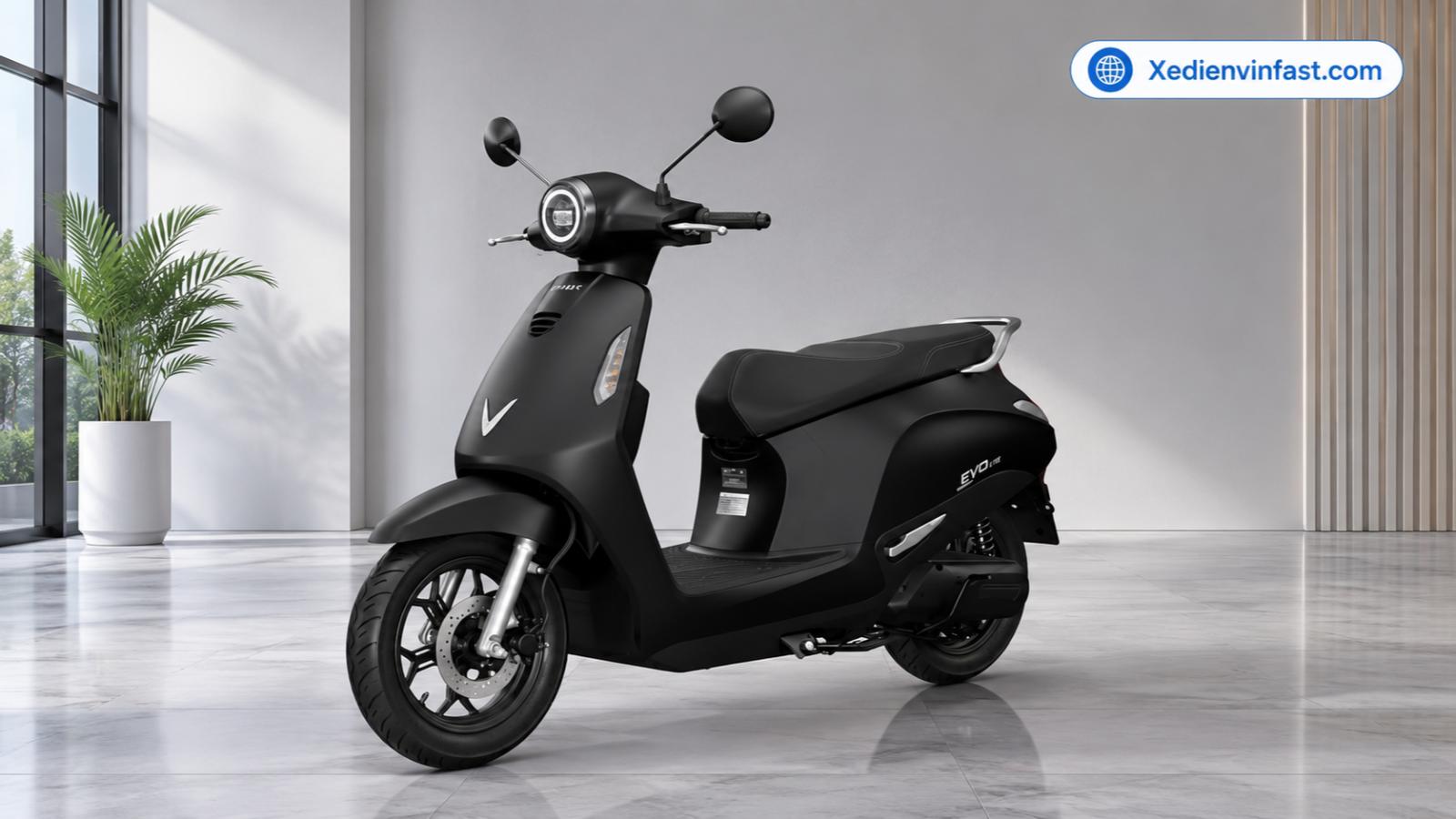 Xe máy điện Vinfast Evo Lite, loại pin 1.5 kWh LFP, tùy chọn kèm pin hoặc thuê pin
