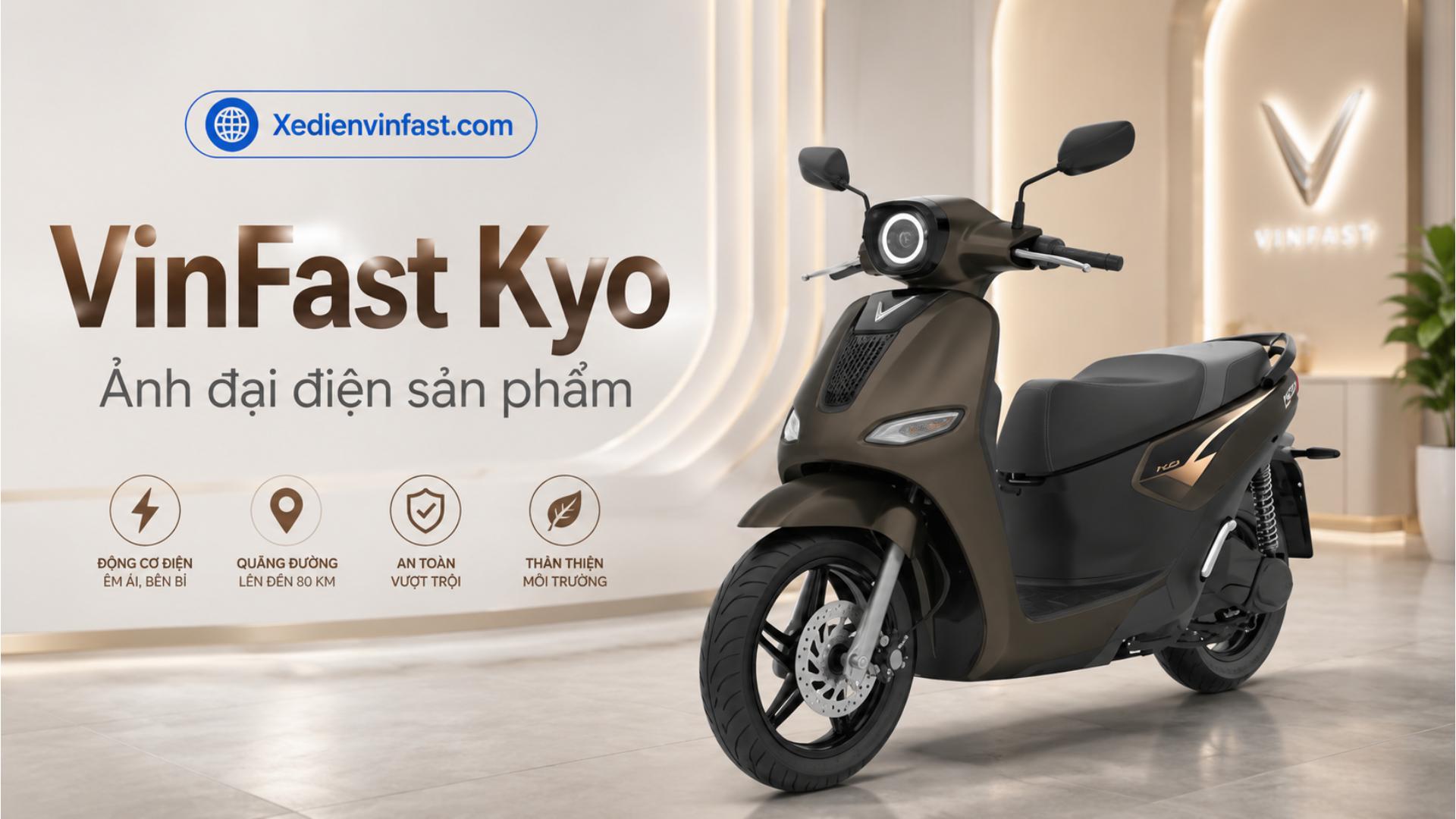 Xe máy điện VinFast Kyo đôi pin LFP 1,5 kWh: Thông số, giá bán và ưu đãi mới nhất